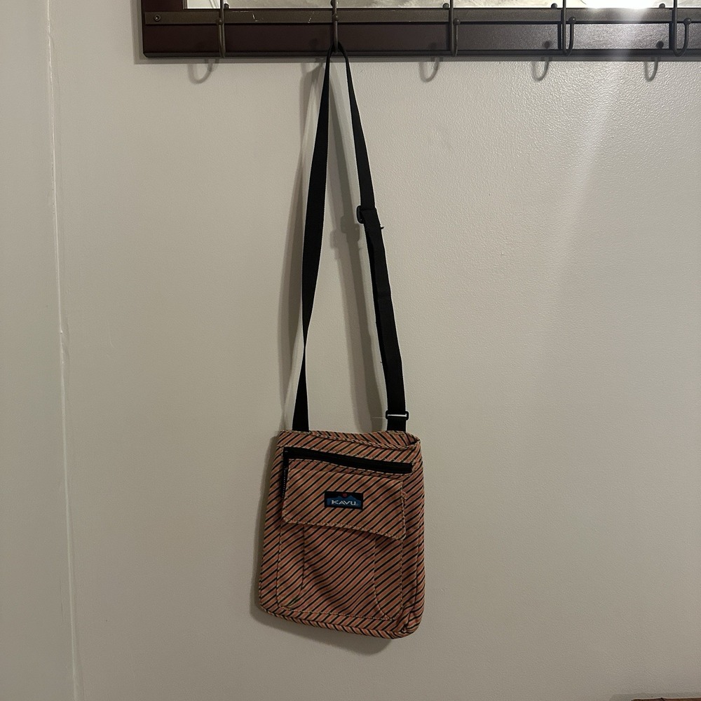 KAVU Women's Mini Keepalong Aztec Stripe Crossbody Bag Purse - Picture 4 of 4